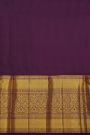 Kancheepuram Silk Sea Green Saree With Florals And Leaves Jaal Border
