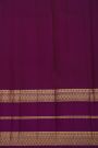 Kancheepuram Silk Yellow Saree With Florals And Leaves Gap Border