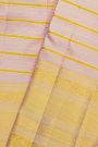 Kancheepuram Silk Lavender Saree With Vintage Body Self Border