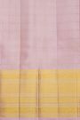Kancheepuram Silk Lavender Saree With Vintage Body Self Border