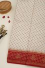 Banarasi Kaddi Georgette Off White Saree With Floral Buttis Body