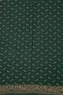 Banarasi Kaddi Georgette Red Saree With Birds In Cross Checks Body