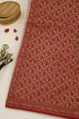 Banarasi Kaddi Georgette Off White Saree With Florals And Pichwai Cows In Cross Checks Body