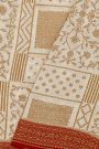 Fancy Georgette Off White Saree With Florals And Leaves Body And Contrast Florals And Leaves Border