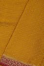 Banarasi Kaddi Georgette Yellow Saree With Floral Buttis Body