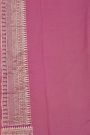 Fancy Georgette Pink Saree With Meenakari Floral Jaal Body And Self Diamonds In Zari And Florals Border