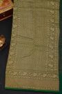 Fancy Georgette Maroon Saree With Florals And Leaves Body And Contrast Florals And Leaves With Kaadi Border
