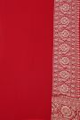 Banarasi Kaddi Georgette Off White Saree With Florals And Pichwai Cows Body