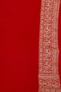 Banarasi Silk Purple Saree With Florals And Leaves Jaal With Animals Body And Contrast Florals And Leaves Jaal Border