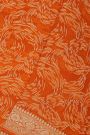 Banarasi Kaddi Georgette Orange Saree With Geometric Shapes Body