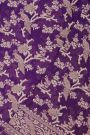 Banarasi Kaddi Georgette Purple Saree With Florals And Peacocks In Zari Body
