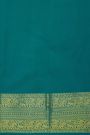 Kancheepuram Silk Mehendi Green Saree With Florals And Leaves In Zari