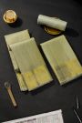 Kancheepuram Silk Off White Dhoti With Zari Buttis Border