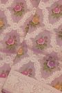 Banarasi Silk Onion Pink Saree With All Over Florals In Meenakari Weave