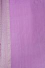 Banarasi Silk Mustard Saree With Zari Lines Body And Self Florals And Leaves Border