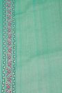 Banarasi Silk Light Green Saree With Florals And Leaves Body And Self Florals And Leaves Jaal Border
