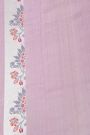 Banarasi Silk Lilac Saree With Buttis Body And Self Florals And Leaves Border