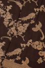 Banarasi Kaddi Georgette Dark Brown Saree With Zari Lines Border