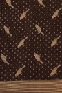 Banarasi Kaddi Georgette Dark Brown Saree With Zari Lines Border