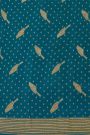 Banarasi Kaddi Georgette Peacock Green Saree With Zari Lines Border
