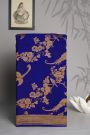 Banarasi Kaddi Georgette Blue Saree With Zari Lines Border