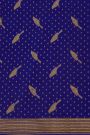 Banarasi Kaddi Georgette Blue Saree With Zari Lines Border