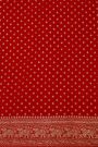 Banarasi Kaddi Georgette Red Saree With Elephants In Zari Border