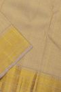 Kancheepuram Tissue Cream Bridal Dhoti With Zari Lines