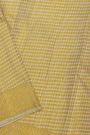 Kancheepuram Silk Cream Bridal Dhoti With Zig-Zag Lines In Zari
