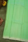 Kancheepuram Silk Sea Green Saree With Self Temple Border And Kaddi Pallu