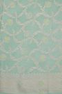 Banarasi Kaddi Georgette Sky Blue Saree With Floral Zari Buttis Body