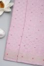 Banarasi Kaddi Georgette Baby Pink Saree With Floral Zari Buttis Body