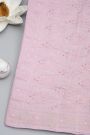 Banarasi Kaddi Georgette Baby Pink Saree With Floral Zari Buttis Body