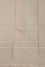 Kancheepuram Silk Peach Pink Saree With Dual Colour Checks Body Plain Border