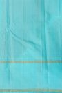 Kancheepuram Silk Navy Blue Saree With Thread Checks