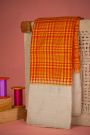 Kancheepuram Silk Multi Coloured Checks Mustard Yellow Saree