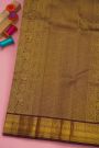 Kancheepuram Silk Multi-Colour Checked Saree With Kuttu Border