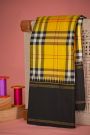 Kancheepuram Silk Multi Colour Checks Saree With Plain Temple Border