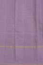 Kancheepuram Silk Mint Green Saree With Multi Checks Kuttu Plain Border