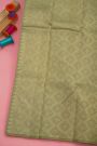 Kancheepuram Silk Violet Saree With Elephants And Lines In Zari Body