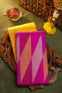 Kancheepuram Silk Yellow Saree With Zari Lines Body Half And Half Design