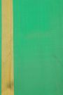 Kancheepuram Silk Yellow Saree With Zari Lines Body Half And Half Design