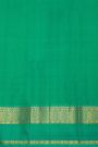 Kancheepuram Silk Royal Blue Saree With Checks Body And Contrast Gap Border