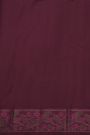 Kancheepuram Silk Wine Saree With Meenakari Buttis