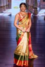 Kancheepuram Tissue Gold Saree With Majestic Floral Brocade Pallu