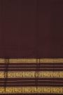 Kancheepuram Silk Light Grey Saree With Florals And Peacocks In Lines Body Traditional Border