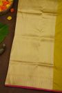 Banarasi Silk Yellow Saree With Florals And Animals Body