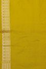 Banarasi Silk Yellow Saree With Florals And Animals Body