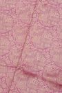Banarasi Silk Baby Pink Saree WIth Florals And Cows Body