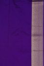Banarasi Silk Violet Saree With Florals And Birds